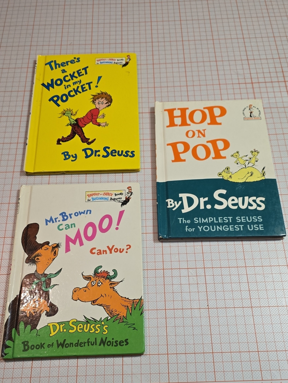 Dr. Seuss Vintage Little Books - Yellow, White, Cream Covers